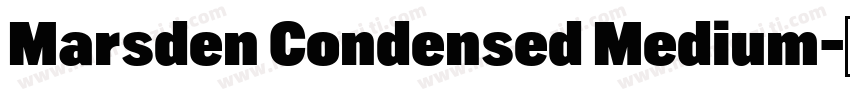 Marsden Condensed Medium字体转换